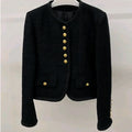 New Black Fragrant Style Short Coat Women's French Light Luxury High Grade Versatile Top
