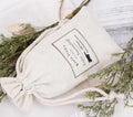 Custom Logo Organic Eco-Friendly White Storage Cotton Canvas Drawstring Bag Eco-Friendly Muslin with Letter Pattern MegaBDM