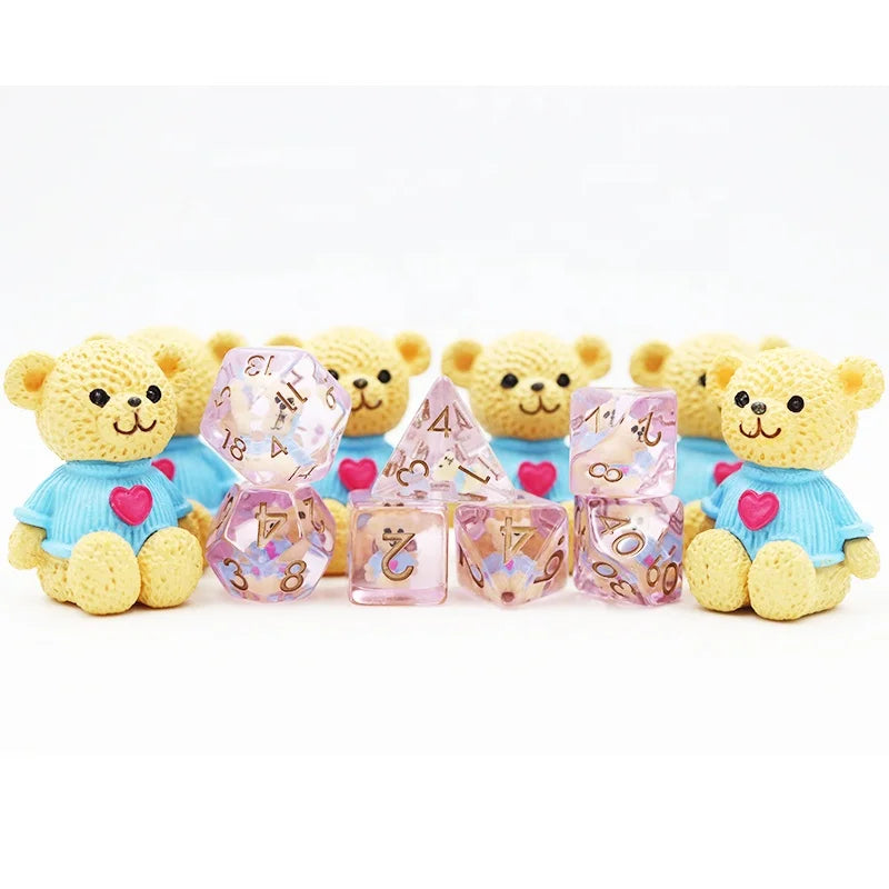 Custom Dnd Animal Resin Dice Set Rpg Care Bears Dice