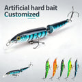 NM Wholesale 9g 100mm 10cm Crank Lure Minnow Joint Bait with Hooks-Metal & Copper River/Stream Bream Target Species