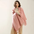 2025 Autumn Winter Warm New Arrival Pure Cashmere Women's Shawl Scarf Breathable Long Solid Color Luxury Pashmina Stole ODM