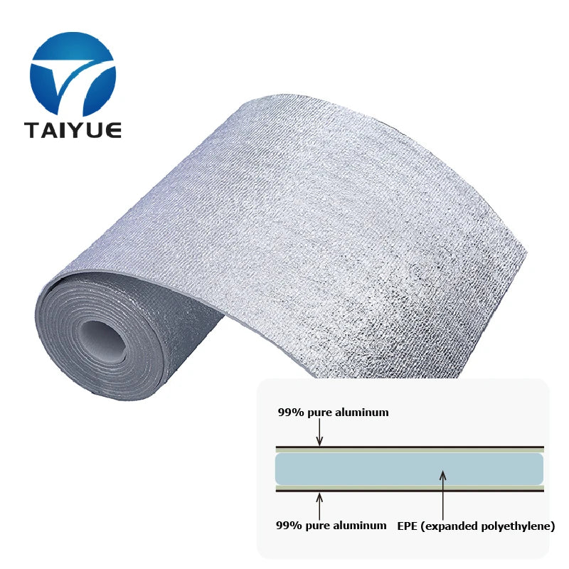 Modern Aluminum Foil EPE Foam Radiant Barrier Sheet Thermal Insulation Roof Wall Construction Heat Resistant Materials Warehouse