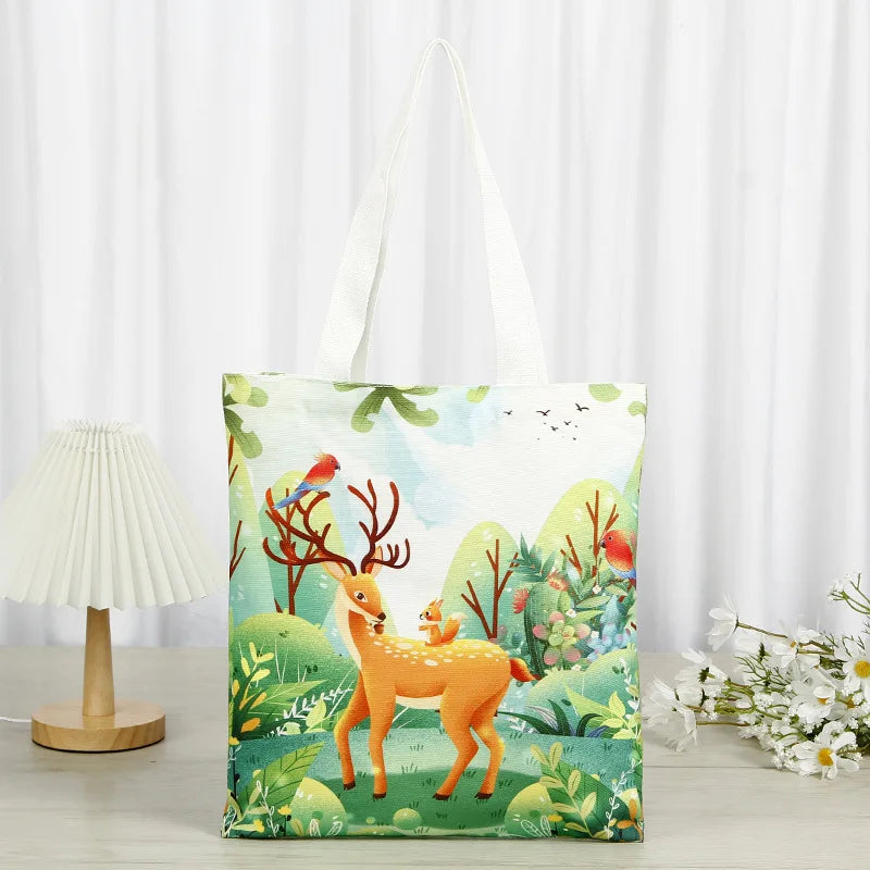 Factory Direct LeShang Brand Reusable Natural Jute & Cotton Canvas Tote Bags with Custom Logo and Full Color Printing China