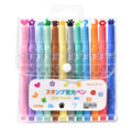 Custom logo Solid Highlighter Markers Fancy Shaped No Bleed 2 in 1 Fluorescent Highlighter Paint Markers Pen for Stationery