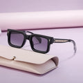 DOISYER Luxury Retro Women Square Sunglasses UV 400 Polarized Cycling Sunglasses with Quality PC Frame and Metal Material