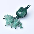 Natural Crystal Keychain for Women Gifts Healing Gemstone Beads Tassel Keyring Hanging Charms