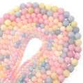 Natural Pink Beryl Agate Stone Loose Round Beads Strands Semi-finished 6/8/10/12mm Handmade DIY Jewelry Accessory Making