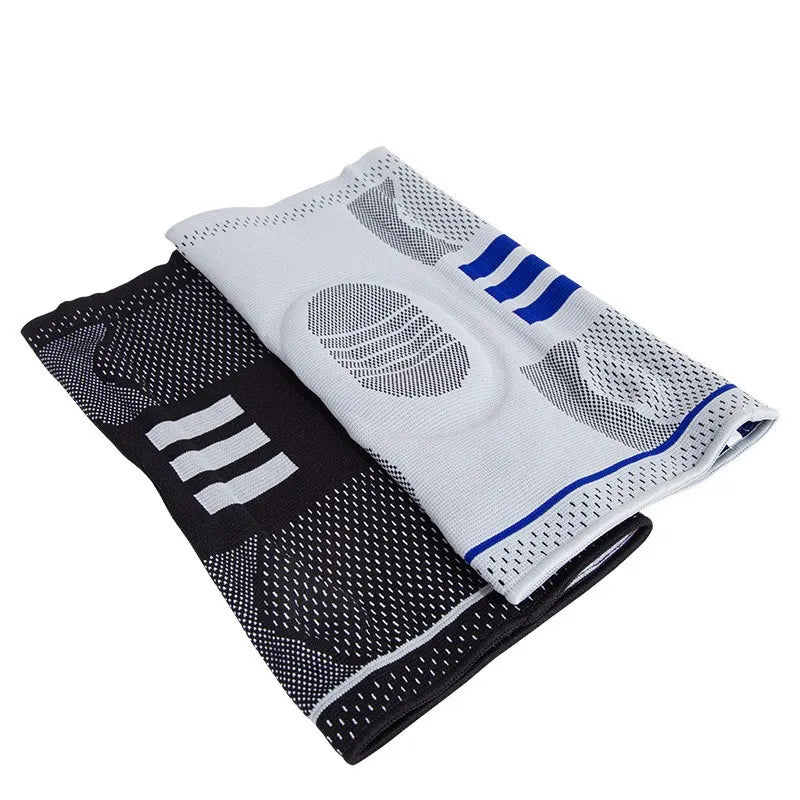 HX053 Adjustable Wrap Nylon Knee Sleeve Flexible Compression Support Brace for Protection