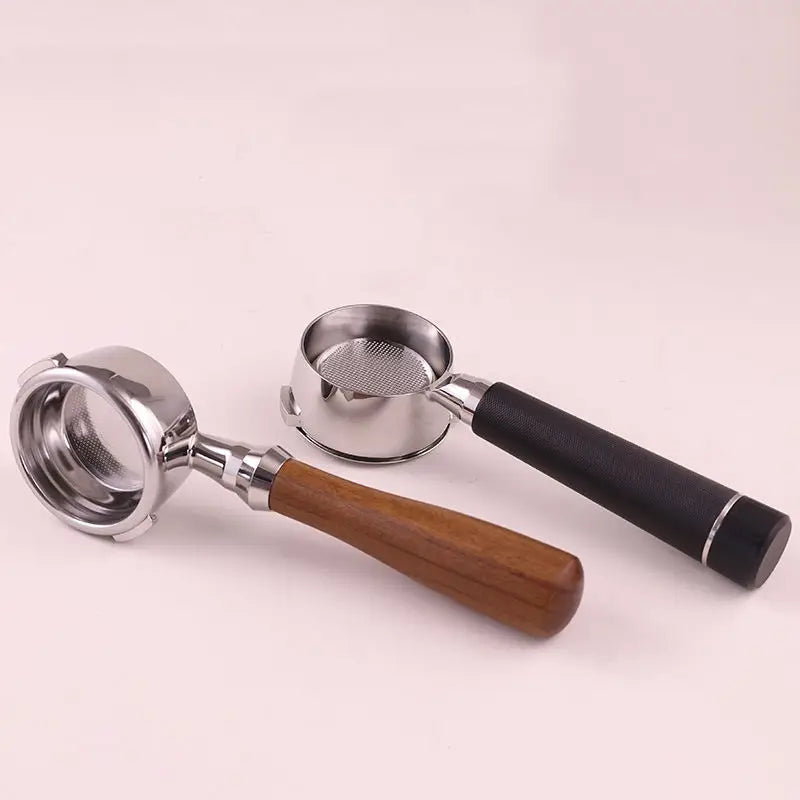 Wholesale 58mm Stainless Steel Coffee Bottomless Handle with Double Ear Coffee Machine Bottomless Coffee Handle
