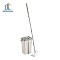 New Swivel Handle Microfiber Scratch Squeeze Wet Dry 360 Degree Self-Washing Flat Mop Bucket Smart Design Home Use