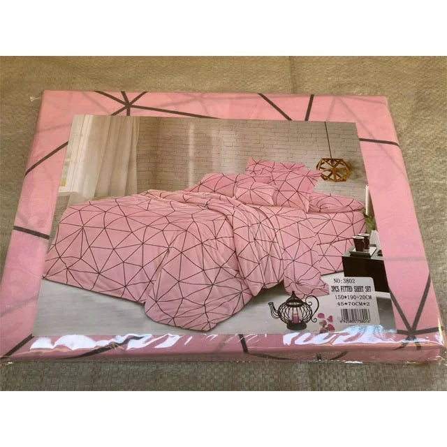 Hotsale Fashionable Fully Garterize Fitted Bed Sheet Set 200TC Non-Toxic