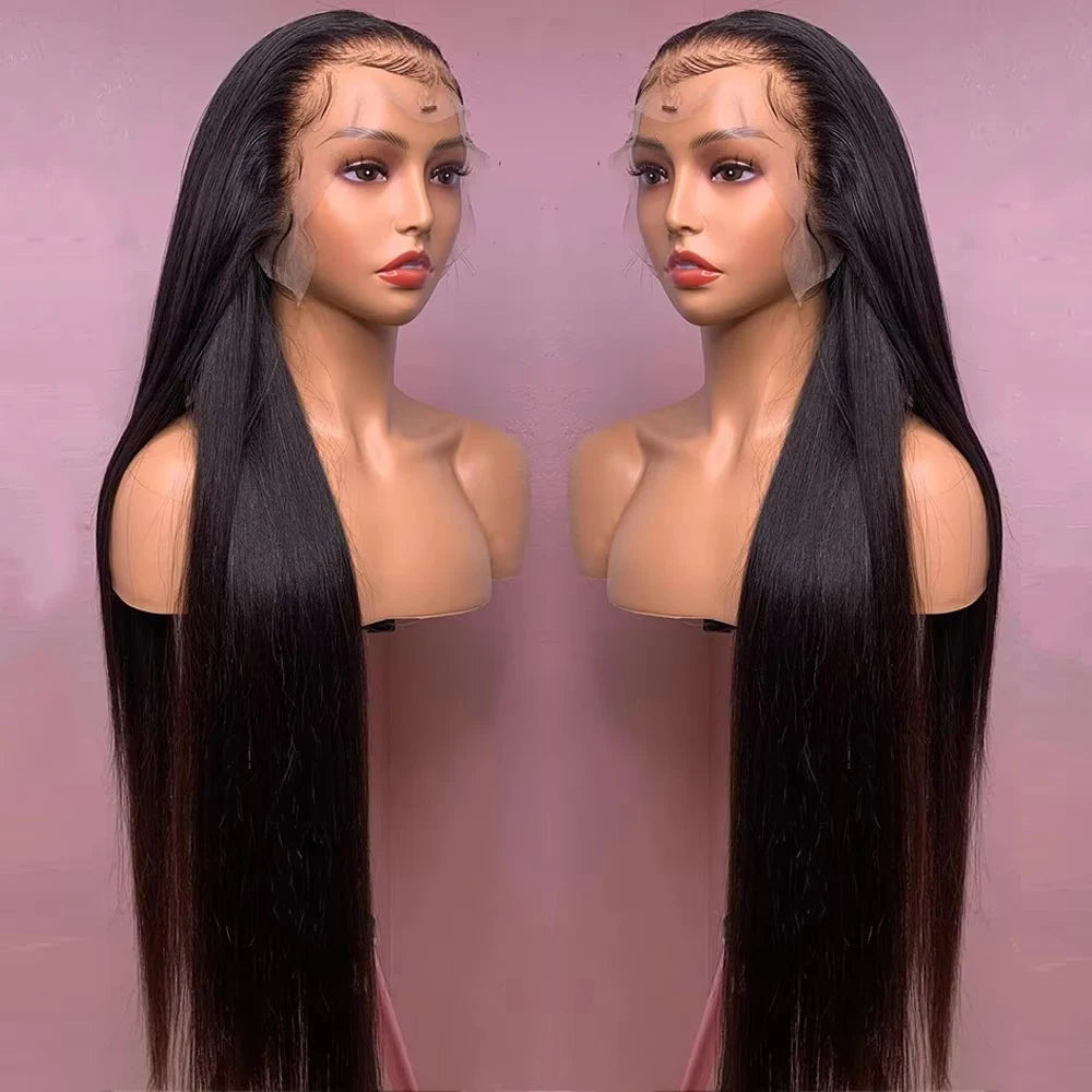 Straight 13x4 Lace Front Human Hair Wigs Malaysian Remy Human Hair Lace Frontal Wigs Transparent Lace Front Wigs for Black Women
