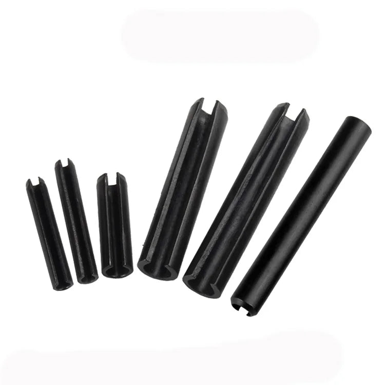 Black Oxide Metric Spring-Type Straight Pins-SlottedHeavy Duty Spring Pins GB879