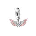 Fit Original Brand Charm Bracelet 925 Sterling Silver Magic Women With Angel Wings Bead for Jewelry Making 2022