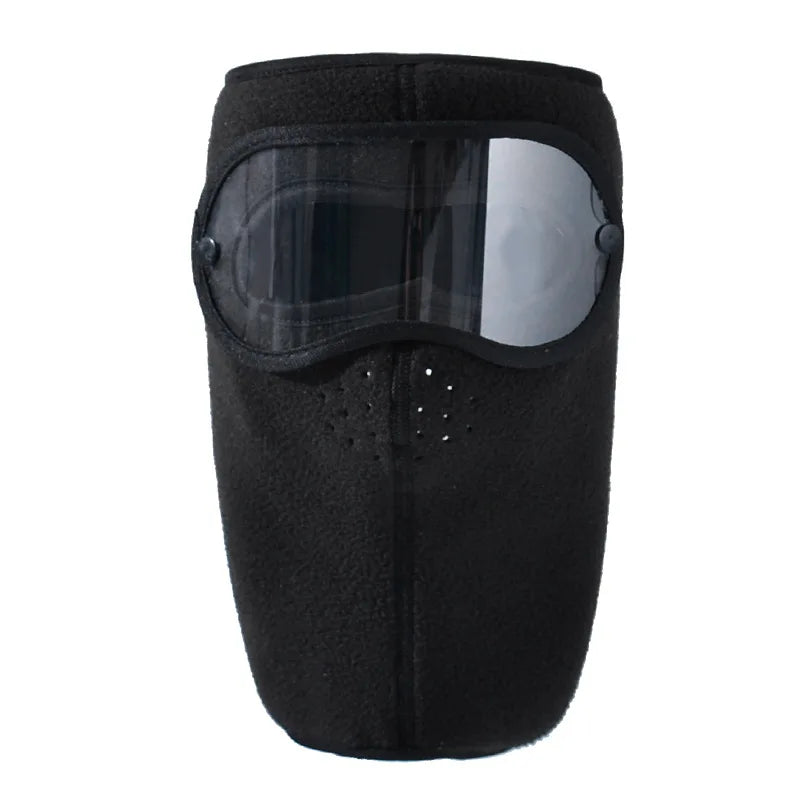 Extended Neck Ski Mask Wholesale Windproof Riding Balaclava Cashmere Mask Velcro