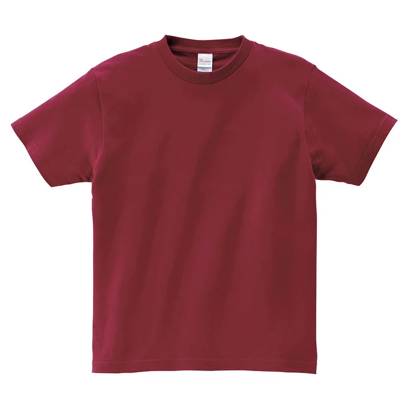 AI-MICH Promotional OEM Custom Short Shoulder Oversize Polyester Cotton Red Sport Gym Clothes Men's Luxury T Shirt