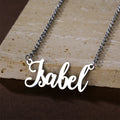Customized Personalize Initial Glitter Diamond Stainless Steel Personalized Oem Name Necklace