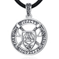 Merryshine 925 Sterling Silver Men Amulet Nordic Viking Jewelry axe Necklace