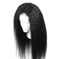 Cuticle Aligned Virgin Human Hair Lace Front Brazilian Yaki Straight Wig Free Sample Human Hair Wig Lace Frontal Wig