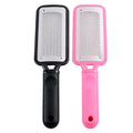Hot Pink Stainless Steel & ABS Foot File Durable Plastic Handle Reusable Washable Callus Removal Foot Care Tool for Manicure