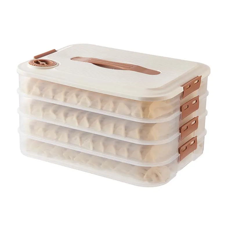 Food Grade Containers Plastic Fresh Storage Box Refrigerator Dumpling Box
