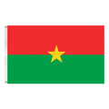 3x5FT Polyester Cheap Price Burkina Faso Country Flag and National Flag With Two Grommets