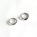 INS Design Jewelry Wholesale Sterling Silver Korea Style 925 Silver Hoop Huggie Earring Silver Women Jewelry