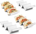 Wholesale Stainless Steel 4 Pack Pancake Holder Stand Pancake Truck Tray Style Rack Holds up to 3 Pancakes Each