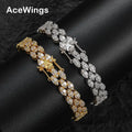 BB140 3 Line Stone Tennis Chain Bracelets for Men and Women Fashion Wedding Gift