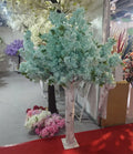 A-1552 Wedding Blue Cherry Blossom Trees Table Top Artificial Cherry Blossom Trees Indoor Fake Cherry Blossom Tree