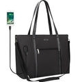 Relavel Large Women Work Bag Purse Teacher Bag Laptop Soft Leather Laptop Tote Bag Office Supplies for Women