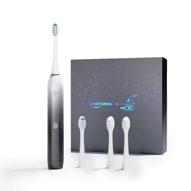 Pressure Sensor Turn on Sonic Electric Toothbrush Led Display 4 Modes Type-C Fast Charging