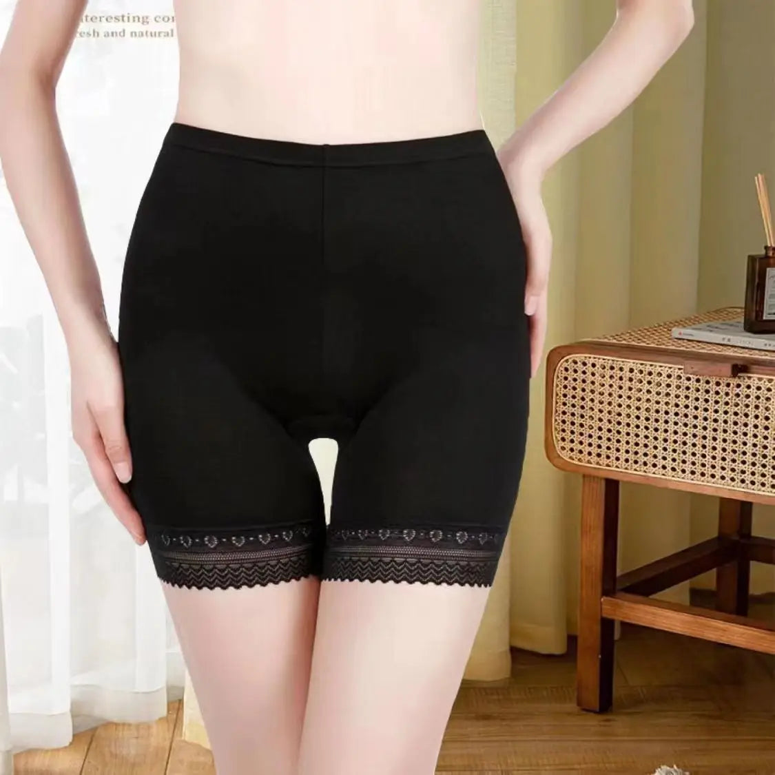 Women's Cotton Boxer Briefs Underwear Ladies Safty Boy Shorts Under Dresses Women's Boyshorts