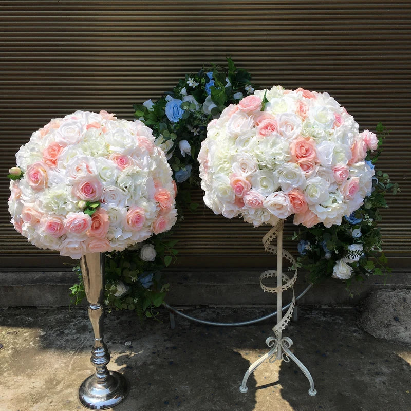 SPR 50CM Decorative Table Runner Garland Centerpiece Arrangement Wedding Decoration Ball Artificial Flower Centerpieces