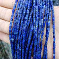 Natural Mini Lapis Cube Spacer Beads 2mm Loose Square Stone Beads for Jewelry Making