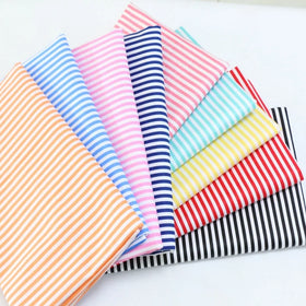 Yaqixin Factory Wholesale 5MM Geometric Stripe Cotton Twill Fabric Single Layer Printing Polo Shirt Men's Fabric