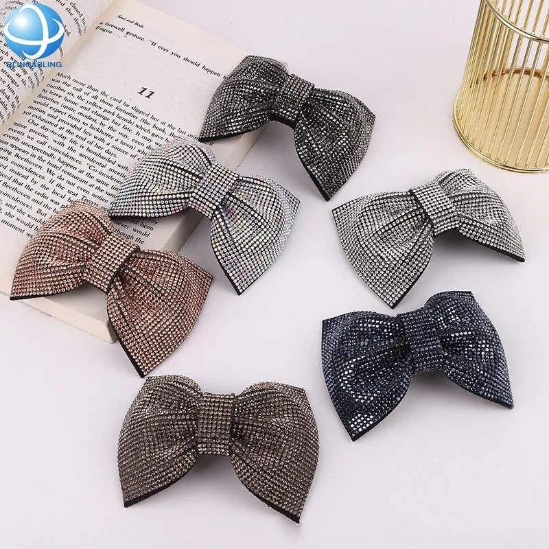 Handmade Rhinestone Bowknot High Heel Shoe Brooch Shoe Clip on Shoe Accessories Decoration