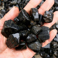 50g Natural Original Black Tourmaline Gemstone Nuggets for Jewelry Making Rough Stone Rock Craft Finding