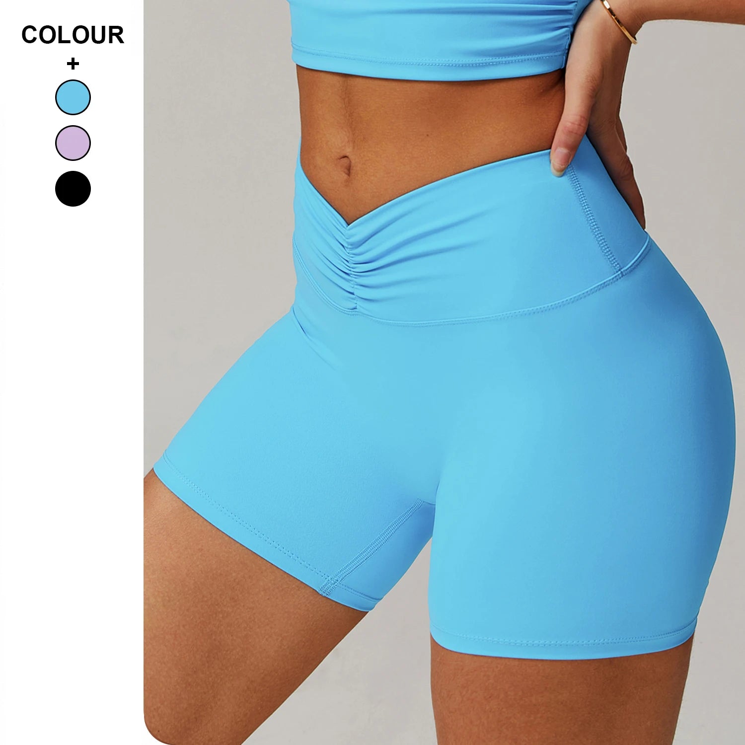 Breathable  Quick Drying Peach Hip Tight Workout Yoga Pants Women High Waist Hip Lifting Gym Fitness Sports Yoga Shorts