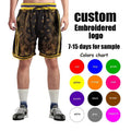 Wholesale Custom Latest Embroidered Street Fashion Man Sport Training Uniform Jersey Basketball Shorts