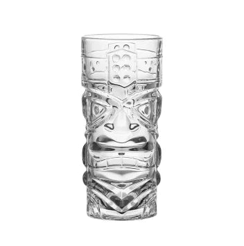 420ml Stylish Clear Crystal Tiki Glasses Modern Cocktail Glasses Hawaiian Style Bar  Glasses Tropical Tiki Cup