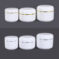 Ready Stock 200g 250g 300g 500g PP Material White Cosmetic Jar Refillable Skin Care Cream Face Cream Plastic Empty Jar