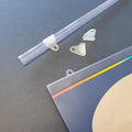 Hookei Display Supermarket Display PVC Plastic Poster Banner Hanger Holder for Ceiling