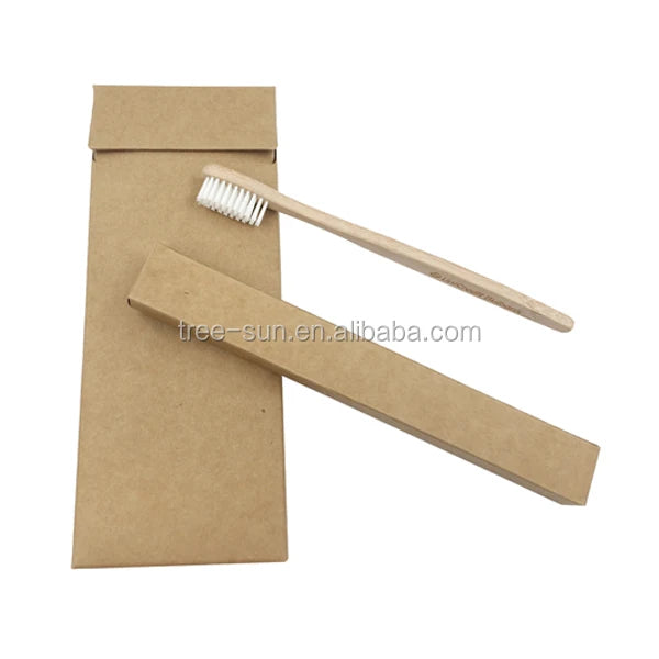 Tr-025 Promotional Disposable Bamboo Toothbrush Foldable with Free Logo Individual Package