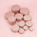 Portable Container Packaging Lip Balm Jar Black Metal Aluminum Tin Cans for Cosmetic Cream 20ml 20g Envase Aluminio Rosa