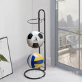 Stainless Steel Basketball Rack Stand Basketball Rack Metallic Silver White Ball Shelf Football Rack Organizer