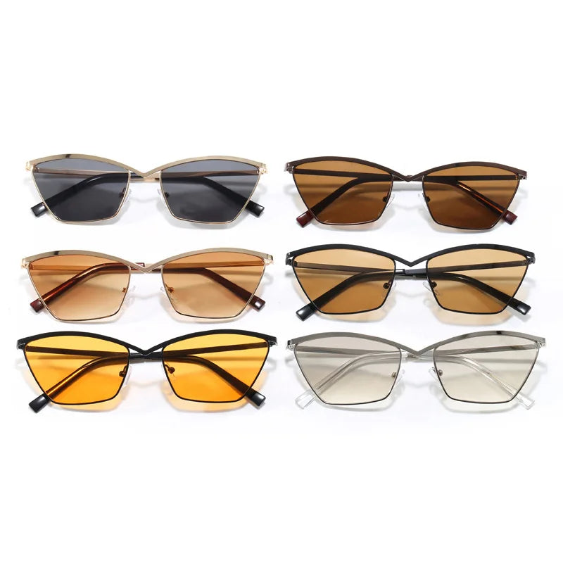 Yiwu Factory STOCK Cheap Outdoor Women Shades Metal Frame New Fashion Trendy Sunglasses 2026