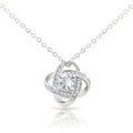 MECYLIFE Full Diamond Pendant Necklace Eternal Star Mother's Day Daughter Gift Four Leaf Clover Necklace Stainless Steel
