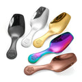 Small Brass Gold Silver Metal Material Spoon Stainless Steel 304 Desert Ice Cream Tea Short Spoon with Crown Pattern