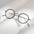 Luxury Retro Round Acetate Unisex Full-Rim Durable Optical Glasses Frame Custom Logo Reading Diamond Face Shape Solid Pattern